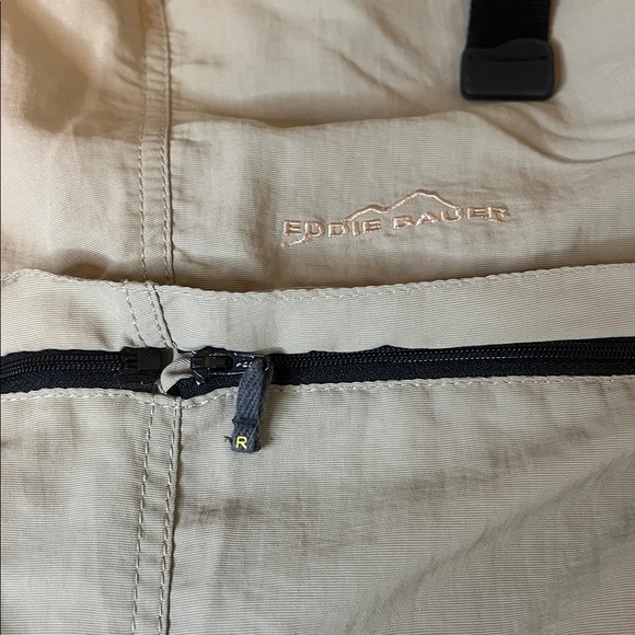 Eddie Bauer Sport Nylon Convertible Pant Khaki Size Large - Picture 8 of 9